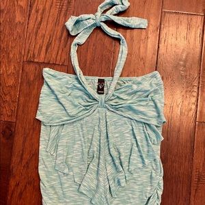 Tube top with removable halter